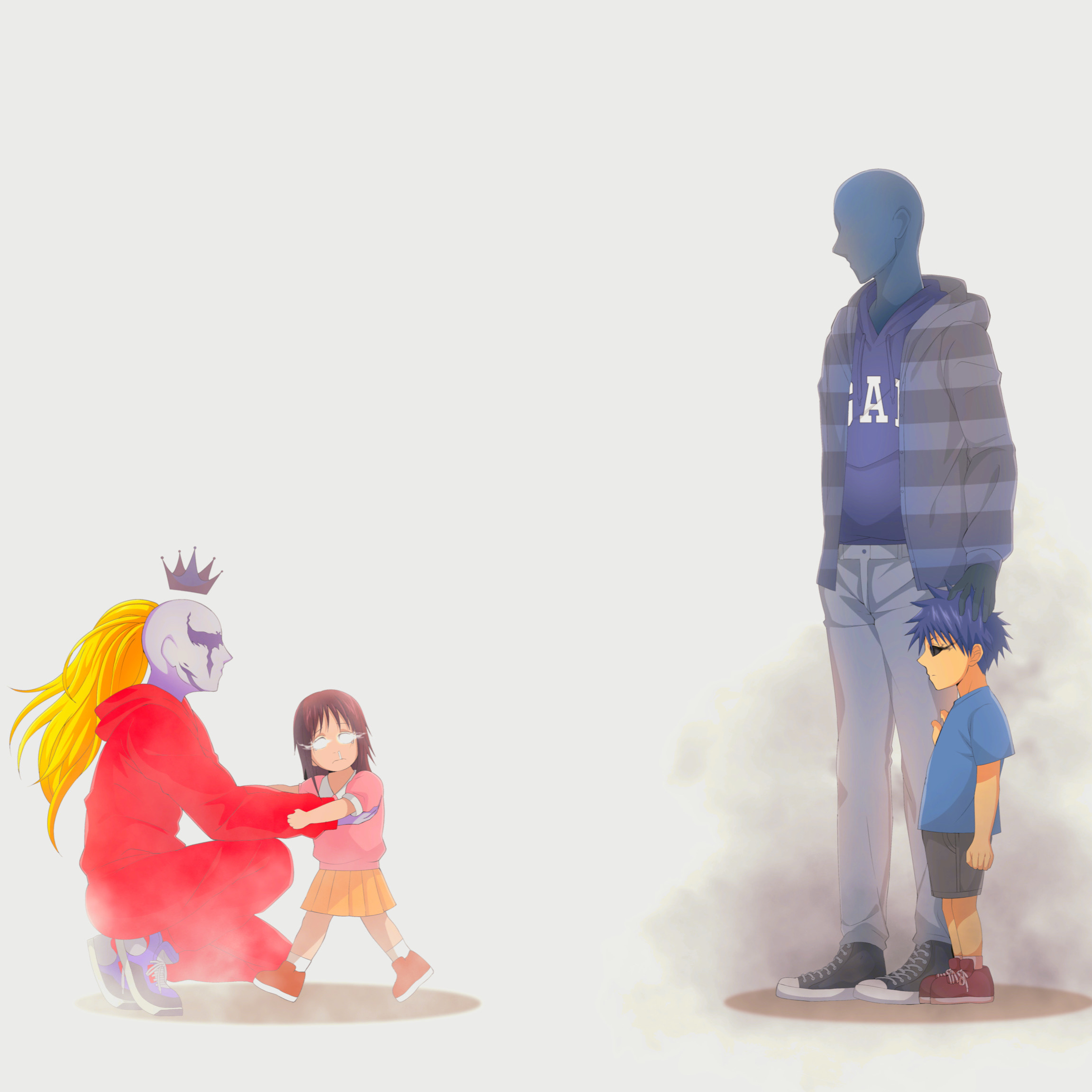 Cover art showing two children alongside their imagined older selves